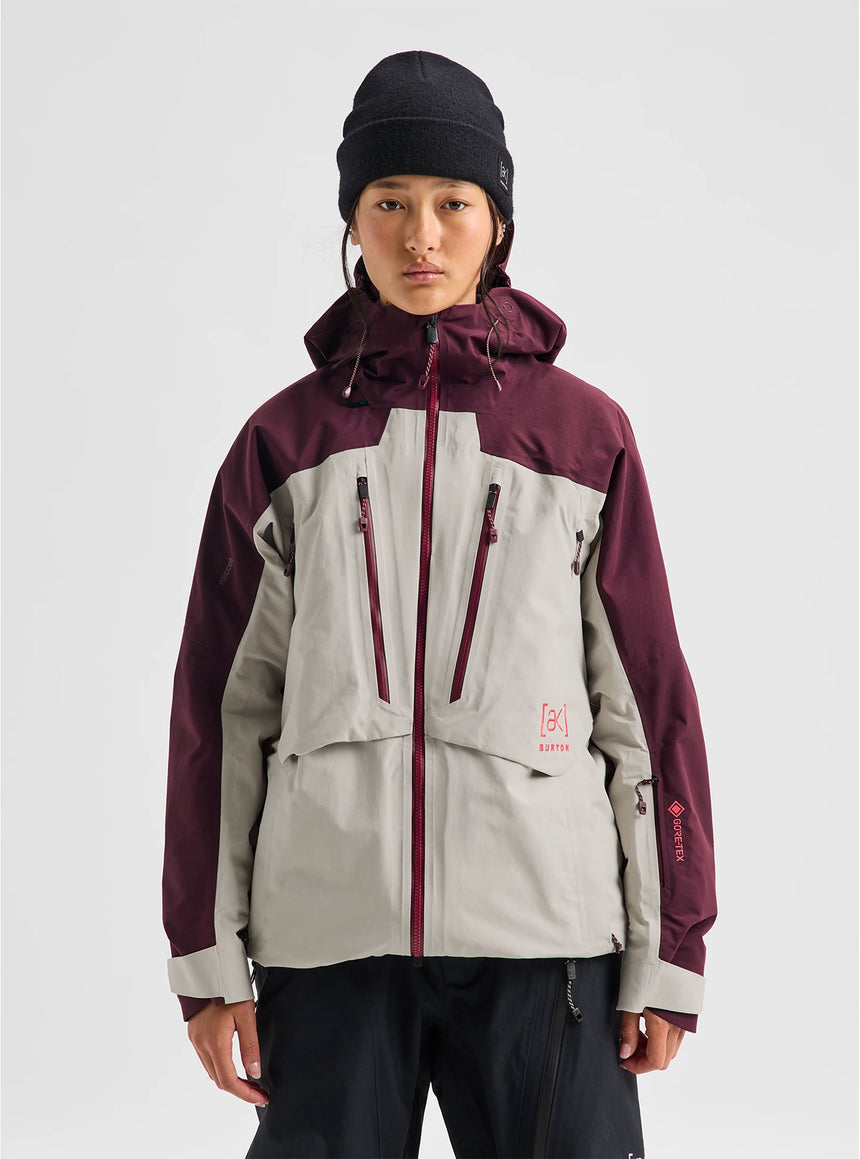 BURTON Women's [ak] Swash Synthetic Insulated Gore-Tex 2L Jacket 2027 - Rum Raisin/Chinchilla Gray