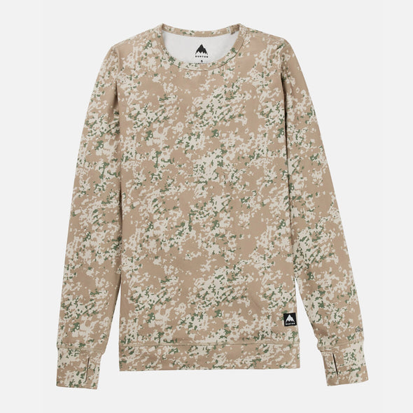 BURTON Women's Midweight Base Layer Crew - Snowfall Camo