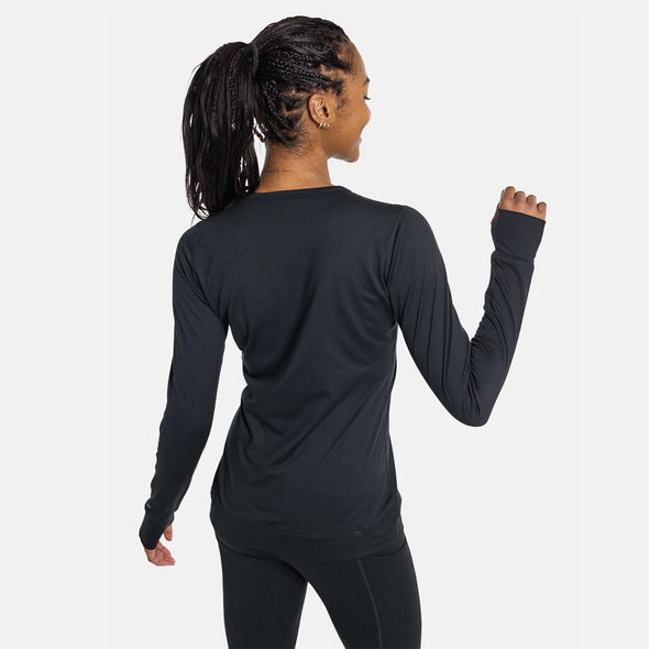 BURTON Women's Midweight X Base Layer Crew - True Black