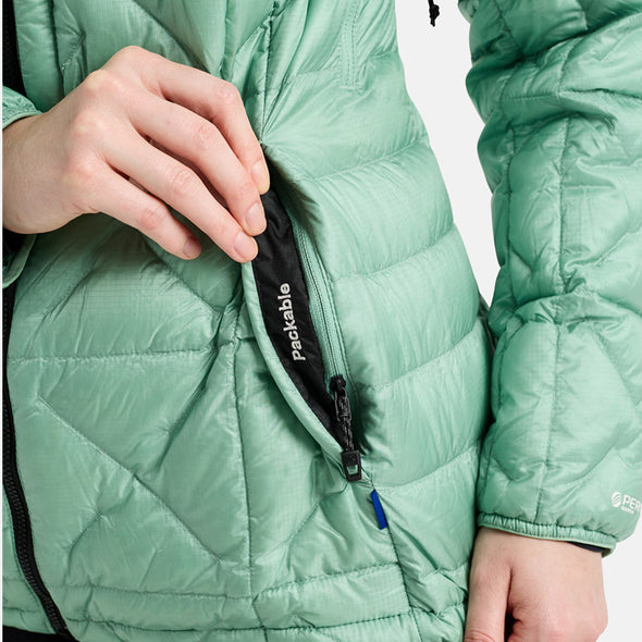 BURTON Women's [ak] Baker Down Hooded Jacket 2026 - Soft Sage