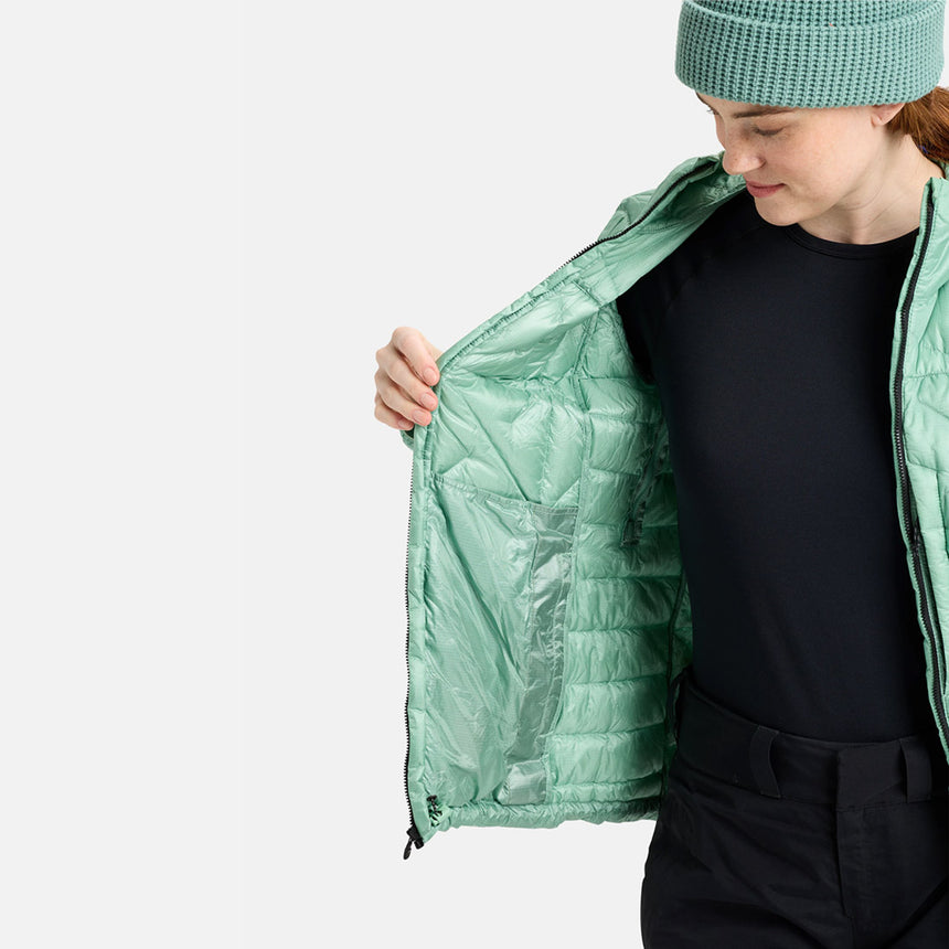 BURTON Women's [ak] Baker Down Hooded Jacket 2026 - Soft Sage
