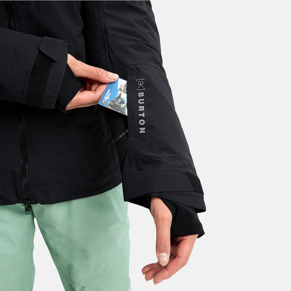 BURTON Women's [ak] Gore-Tex 2L Flare Down Jacket 2026 - True Black