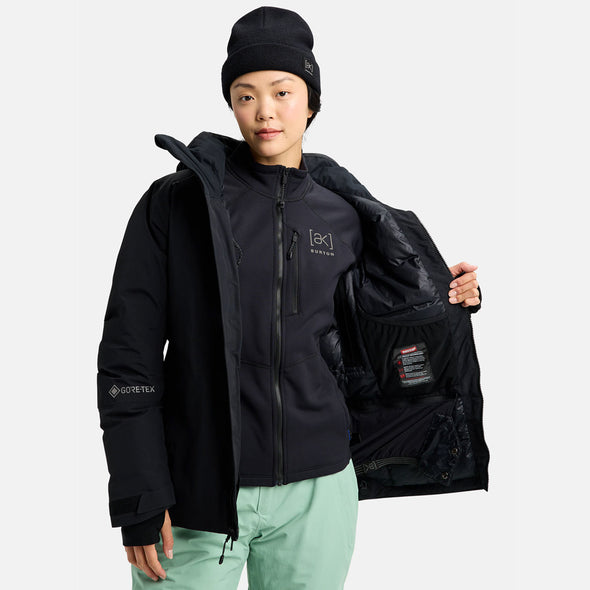 BURTON Women's [ak] Gore-Tex 2L Flare Down Jacket 2026 - True Black