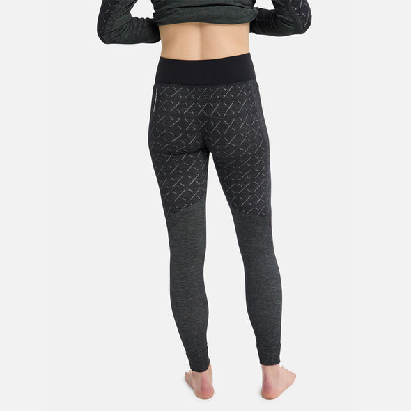 BURTON Women's [ak] Slokar Merino Base Layer Pants 2026 - True Black/Gray Cloud *PRE-ORDER