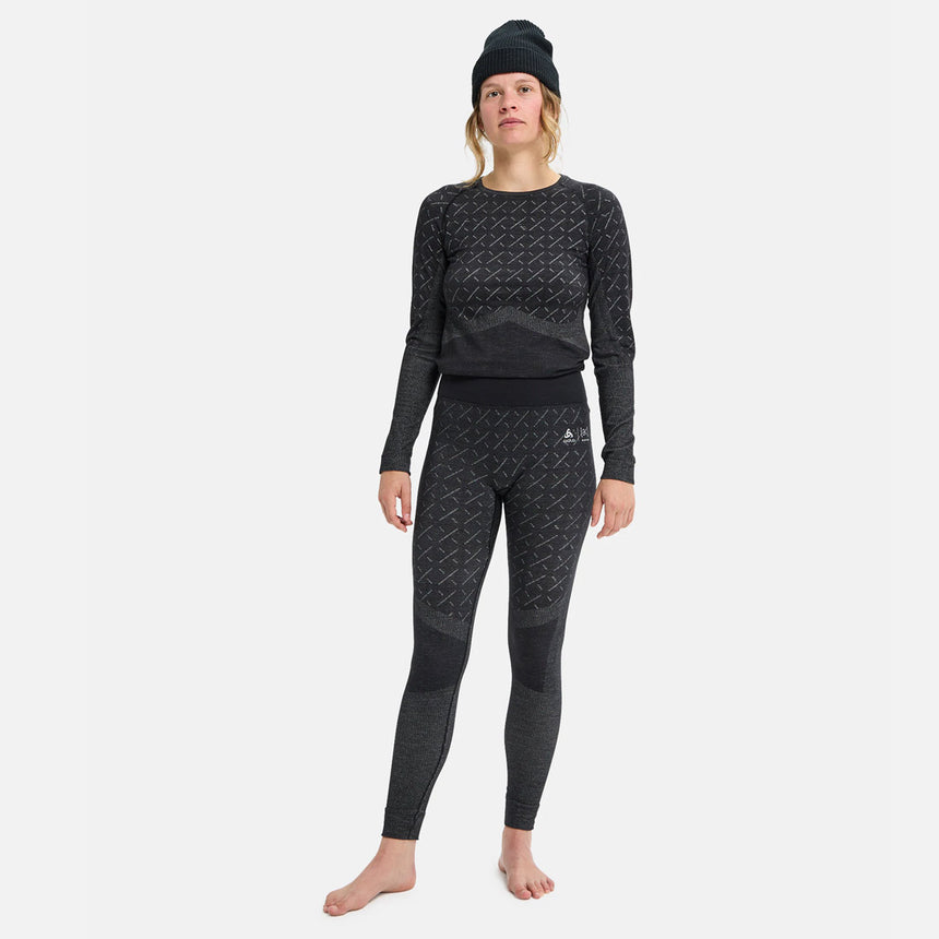 BURTON Women's [ak] Slokar Merino Base Layer Pants 2026 - True Black/Gray Cloud