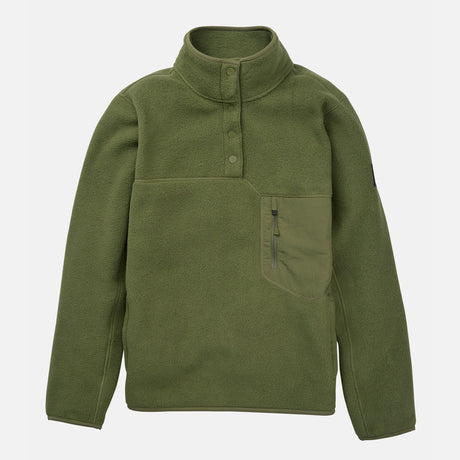 BURTON Women's Cinder Fleece Pullover - Forest Moss