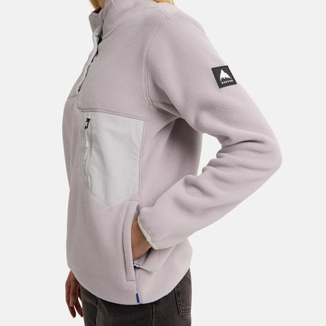 BURTON Women's Cinder Fleece Pullover - Washed Lavender
