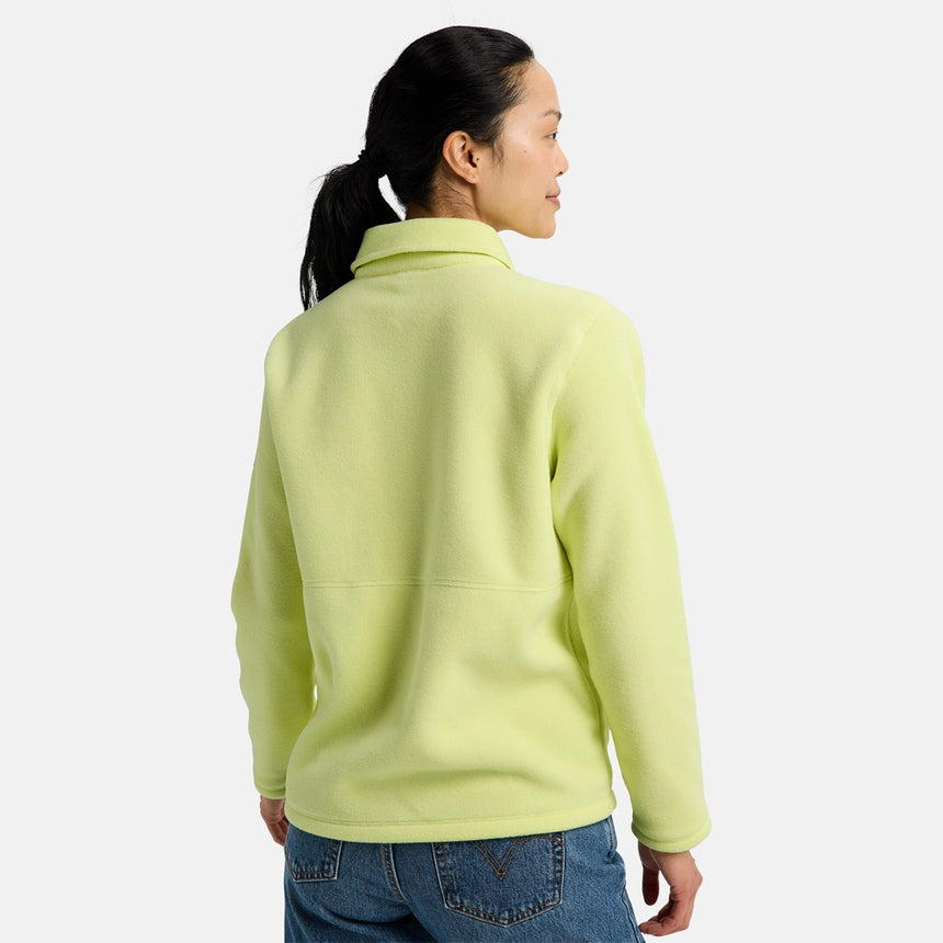 BURTON Women's Cinder Fleece Shirt - Glow Yellow Green