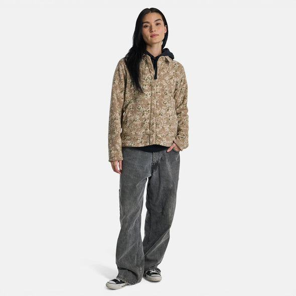 BURTON Women's Cinder Fleece Shirt - Snowfall Camo