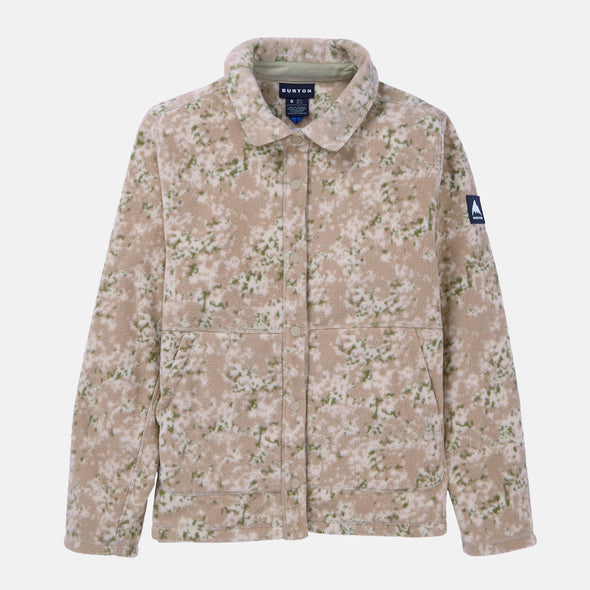 BURTON Women's Cinder Fleece Shirt - Snowfall Camo