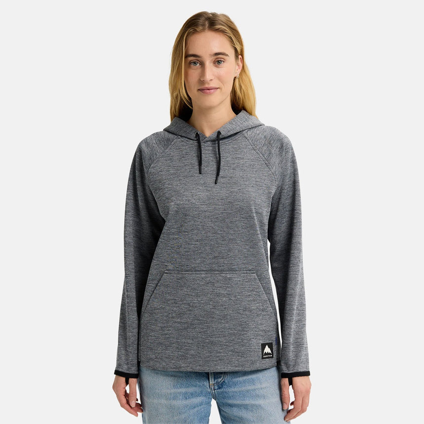 BURTON Women's Crown Weatherproof Pullover Hood - True Black Heather