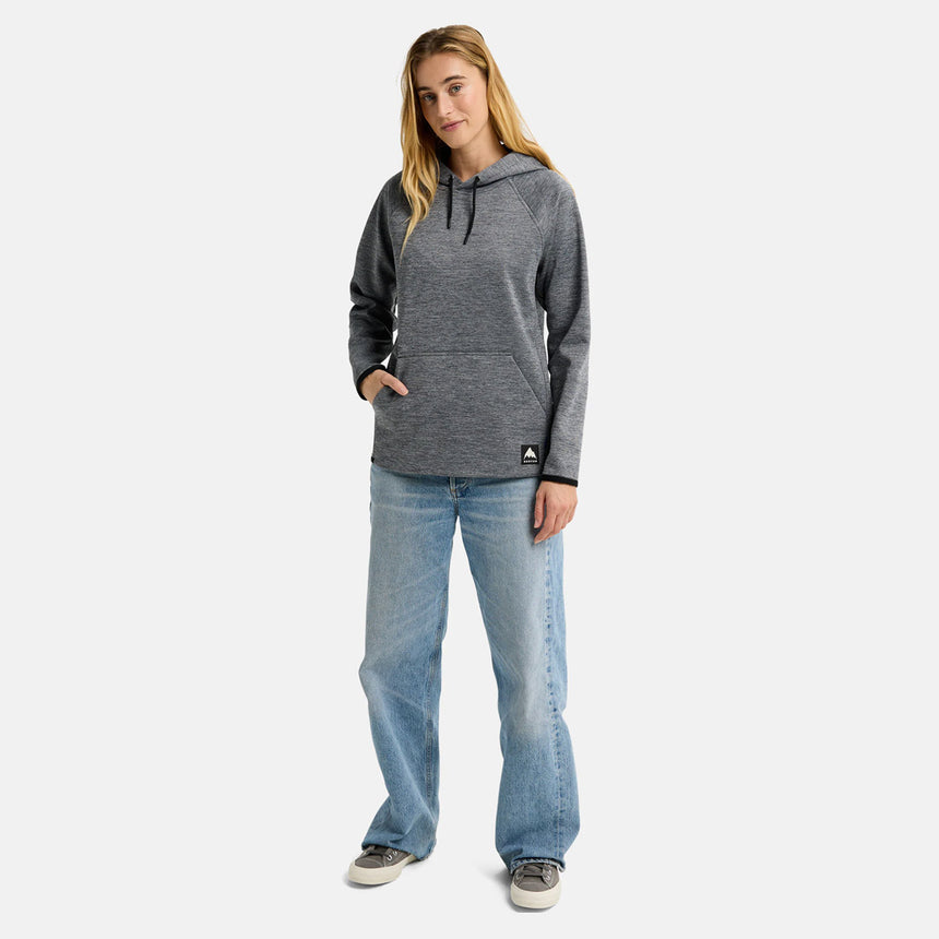 BURTON Women's Crown Weatherproof Pullover Hood - True Black Heather