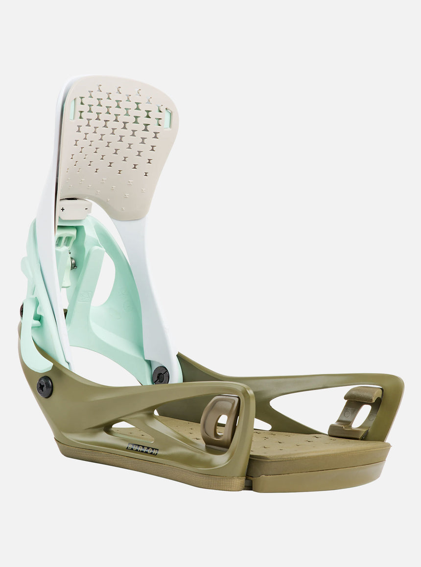 BURTON Women's Escapade Step On Bindings 2027 - White/Dried Moss