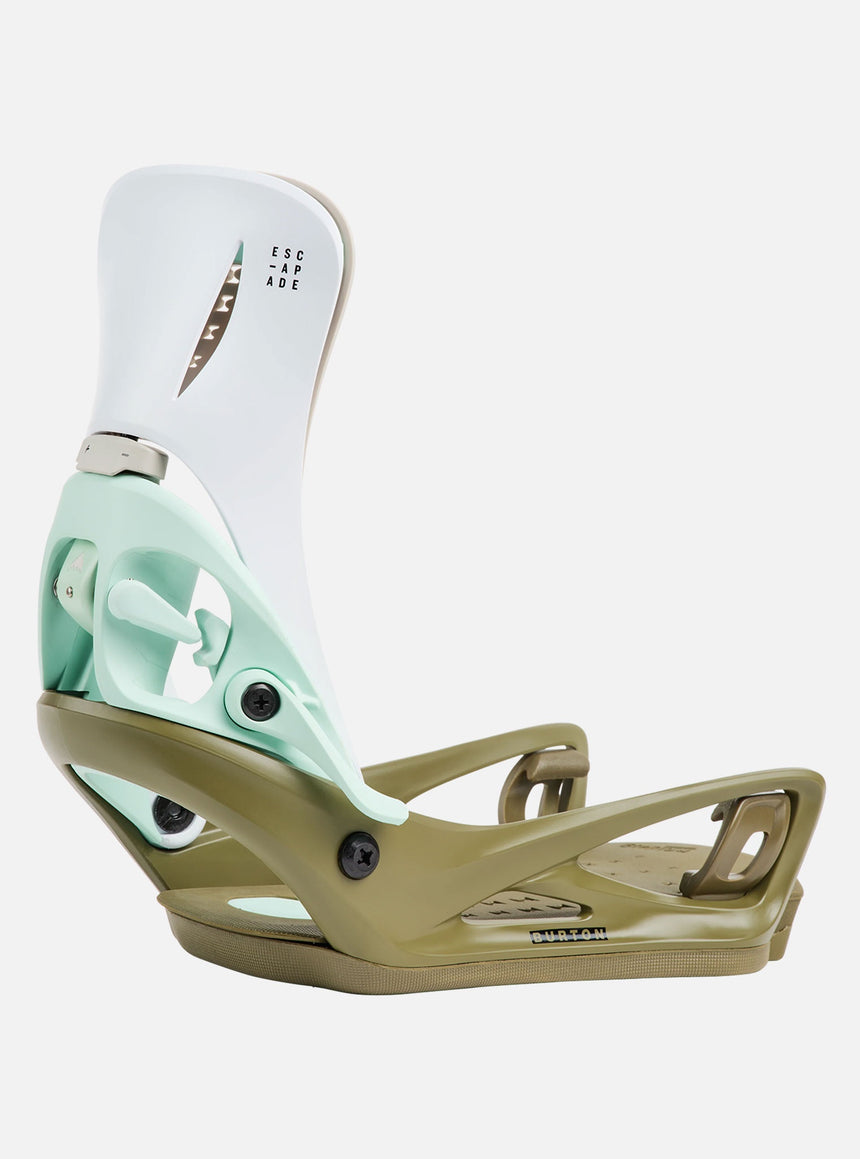 BURTON Women's Escapade Step On Bindings 2027 - White/Dried Moss
