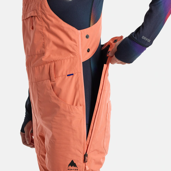 BURTON Women's Gore-Tex 2L Avalon Bib 2025 - Peach Echo