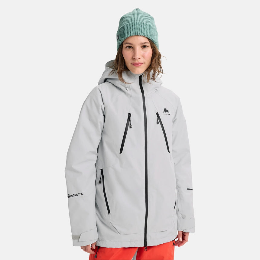 BURTON Women's Gore-Tex 2L Reserve Insulated Jacket 2026 - Gray Cloud
