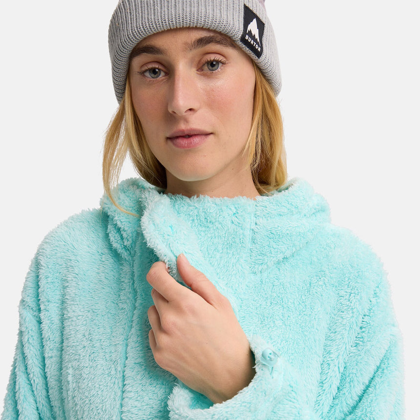 BURTON Women's Lemma Fleece Pullover Hood - Light Teal