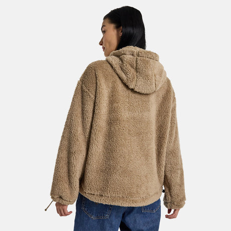 BURTON Women's Lemma Fleece Pullover Hood - Summit Taupe