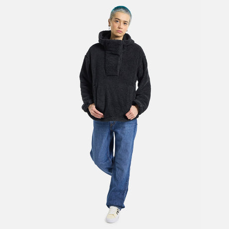 BURTON Women's Lemma Fleece Pullover Hood - True Black