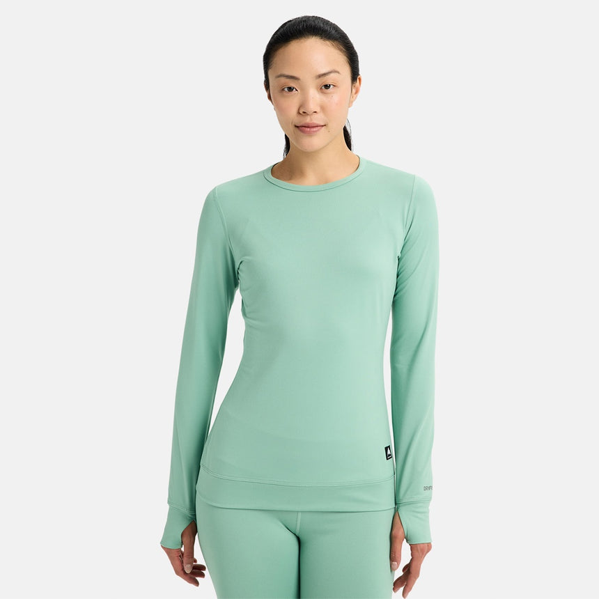 BURTON Women's Midweight Base Layer Crew - Soft Sage