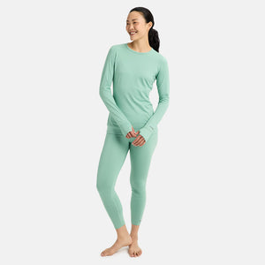 BURTON Women's Midweight Base Layer Crew - Soft Sage