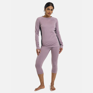 BURTON Women's Midweight X Base Layer Crew - Elderberry
