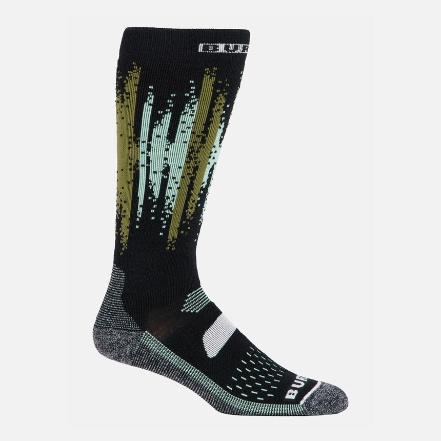 BURTON Women's Performance Midweight Sock - Soft Sage Stripe
