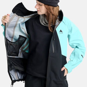 BURTON Women's Reserve 3L Jacket - True Black/Light Teal
