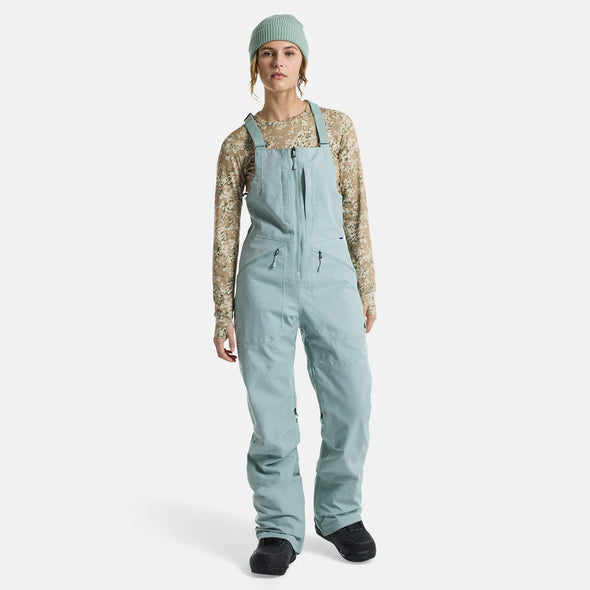 BURTON Women's Reserve Bib Pant 2025 - Petrol Green