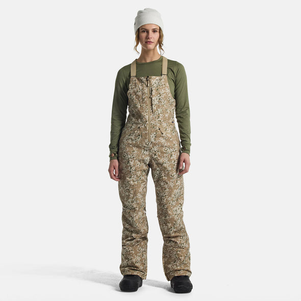 BURTON Women's Reserve Bib Pant 2025 - Snowfall Camo