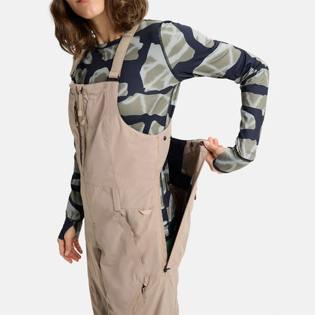 BURTON Women's Reserve 2L Bib Pant 2026 - Summit Taupe