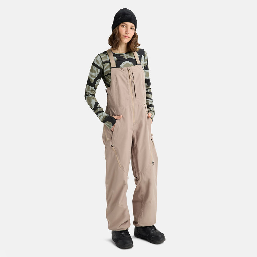 BURTON Women's Reserve 2L Bib Pant 2026 - Summit Taupe