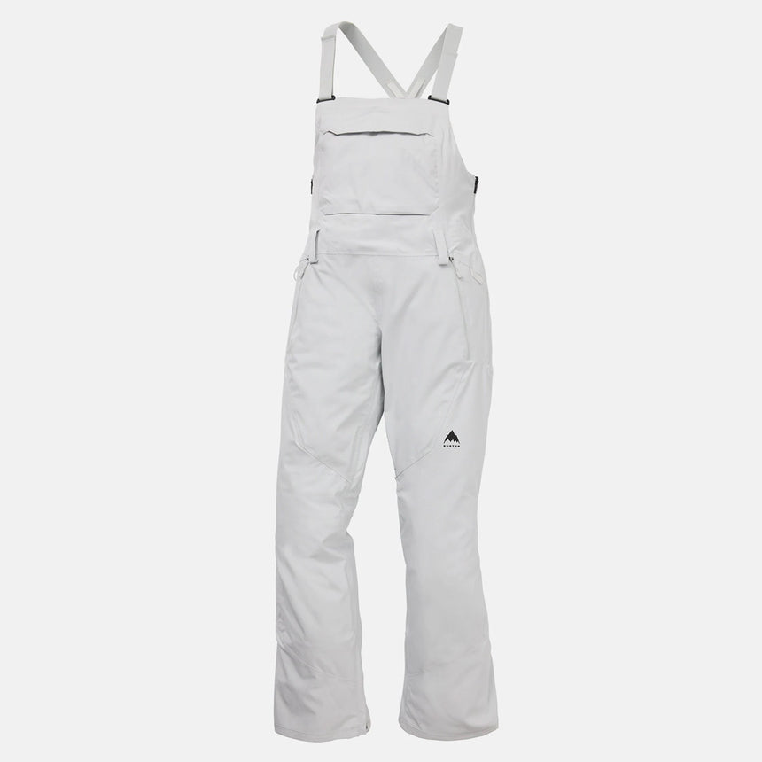 BURTON Women's Reserve Stretch Bib Pant 2026 - Gray Cloud