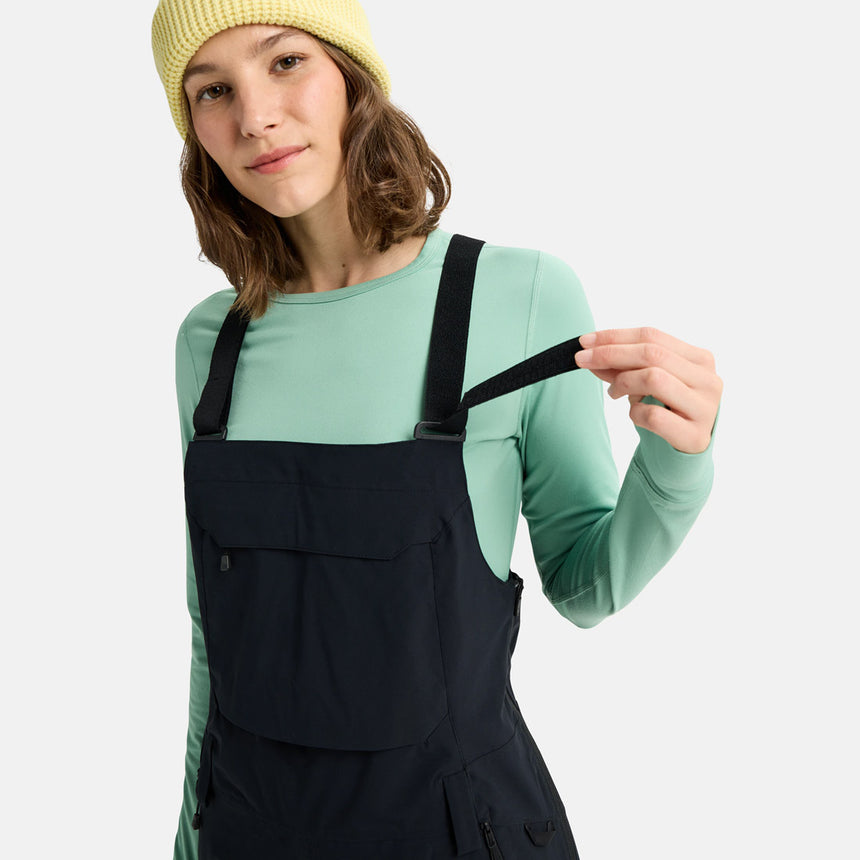 BURTON Women's Reserve Stretch Bib Pant 2026 - True Black