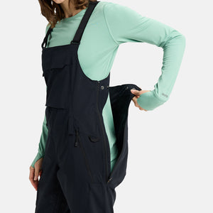 BURTON Women's Reserve Stretch Bib Pant 2026 - True Black