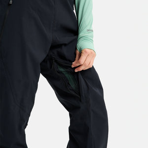 BURTON Women's Reserve Stretch Bib Pant 2026 - True Black