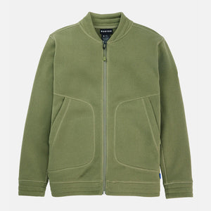 BURTON Women's Runin Fleece Full Zip - Forest Moss