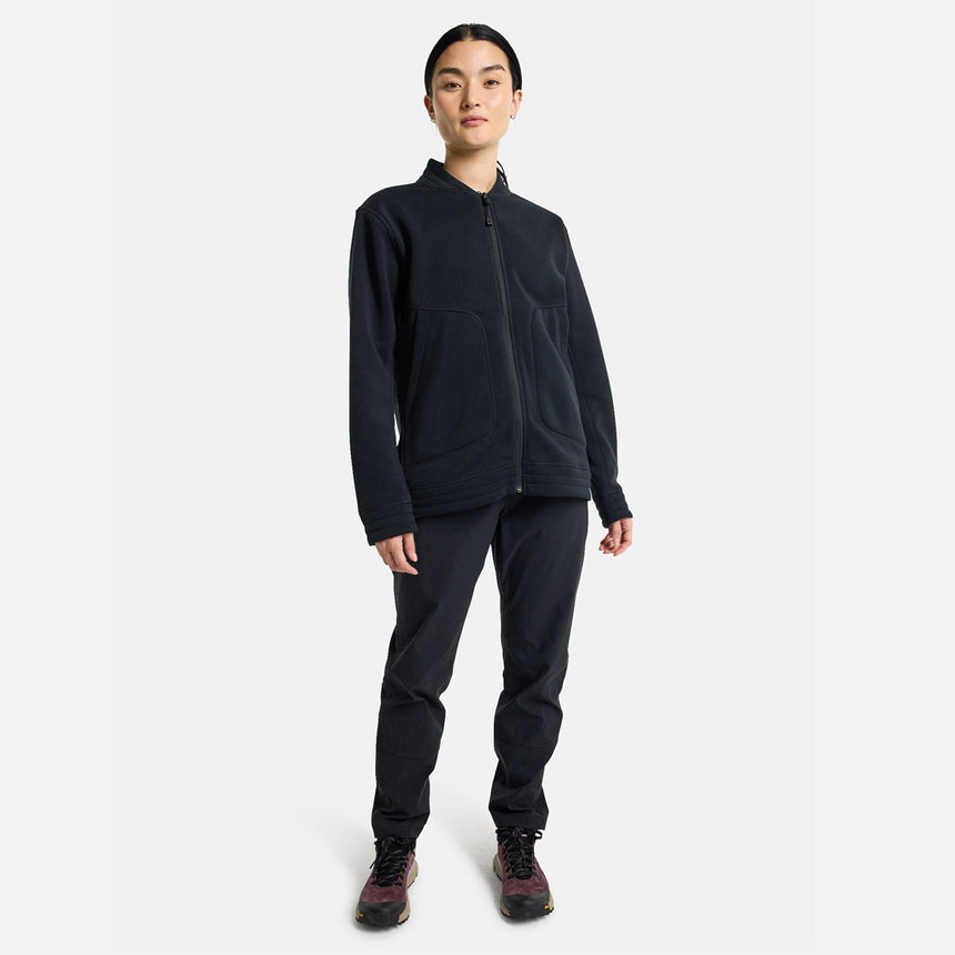 BURTON Women's Runin Fleece Full Zip - True Black