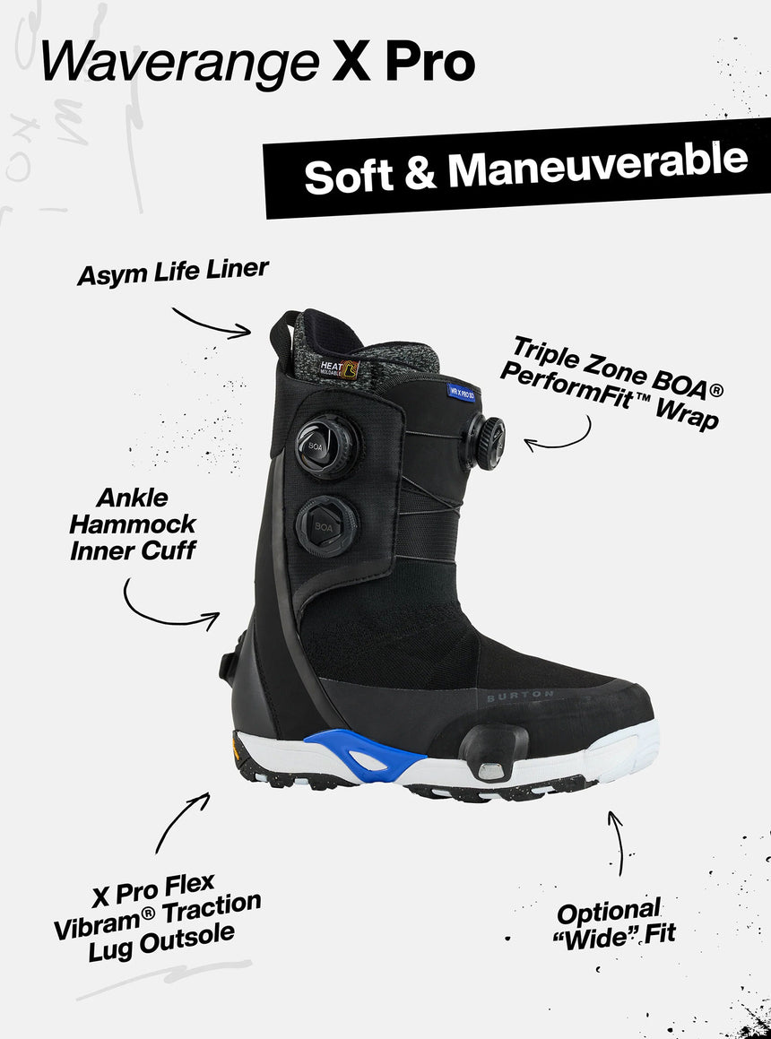 BURTON Men's Waverange X Pro Step On Boots 2027 - Black