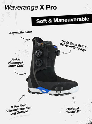 BURTON Women's Waverange X Pro Step On Boots 2027 - Black