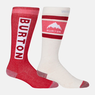 BURTON Women's Weekend Midweight Sock 2-Pack - Deep Red