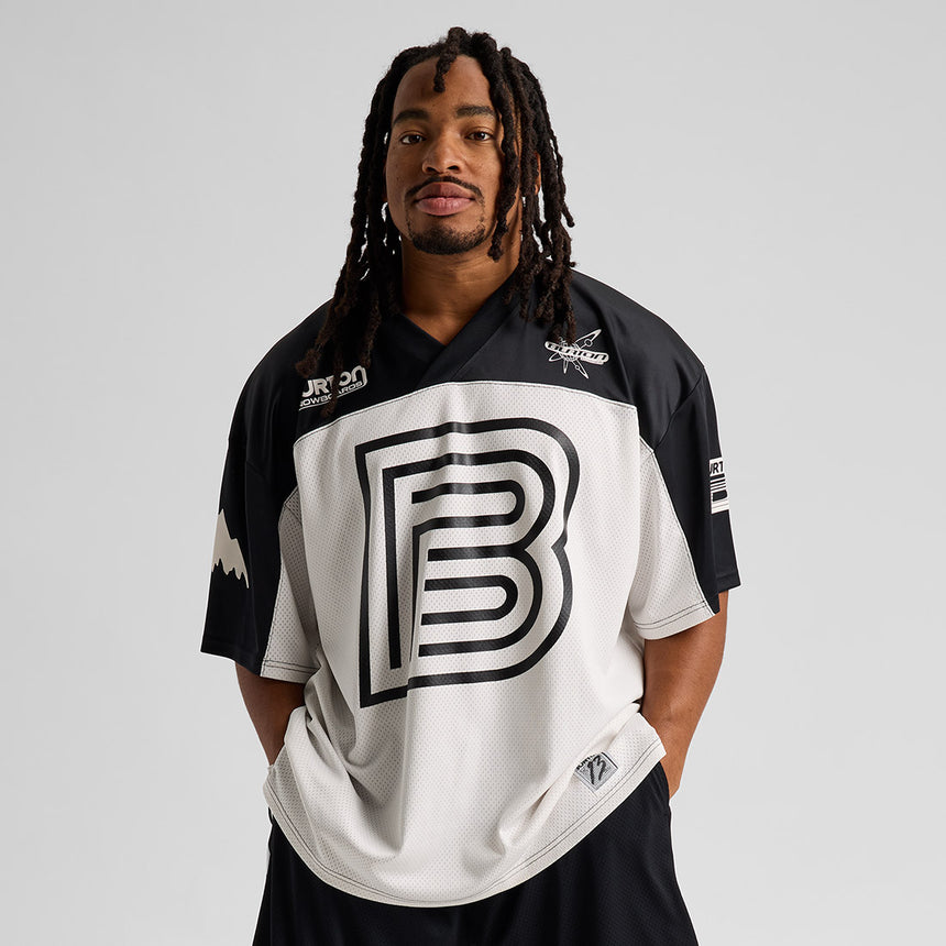BURTON ZEB Jersey Shirt - Stout White/True Black