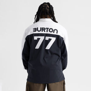 BURTON ZEB Long Sleeve Rugby Shirt - True Black/Stout White