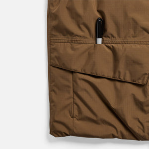 BURTON ZEB Reversible Insulated Vest - Earth Ship Brown