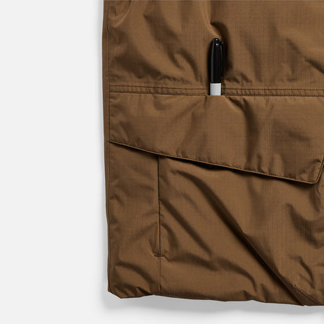BURTON ZEB Reversible Insulated Vest - Earth Ship Brown