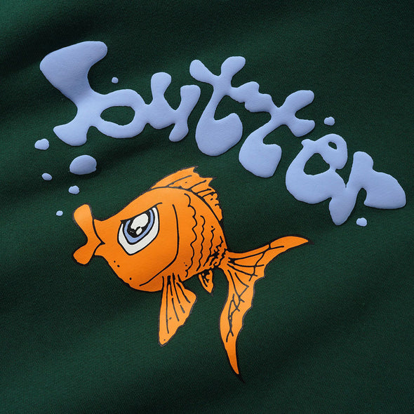 BUTTER GOODS Goldfish Pullover Hood - Forest Green