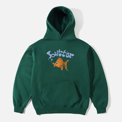 BUTTER GOODS Goldfish Pullover Hood - Forest Green