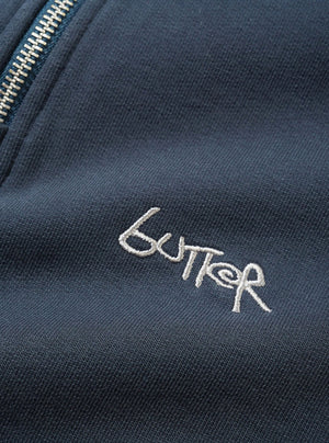 BUTTER GOODS Abseil 1/4 Zip Sweater - Navy