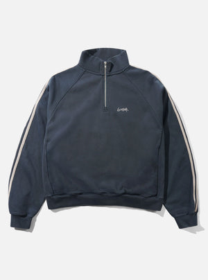 BUTTER GOODS Abseil 1/4 Zip Sweater - Navy