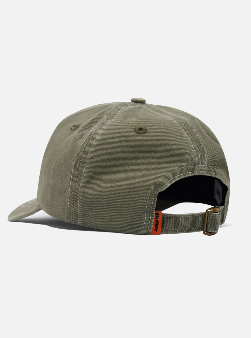 BUTTER GOODS Abseil 5 Panel Cap - Washed Pale Green